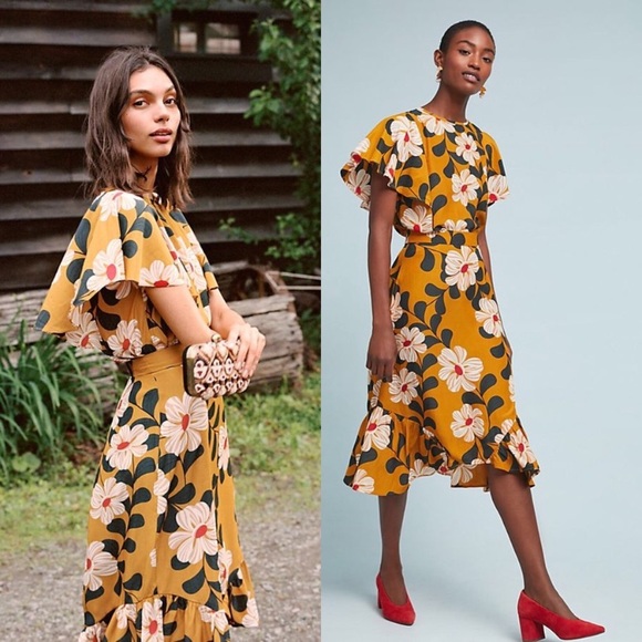 Anthropologie Dresses & Skirts - Anthropologie Floral Two Piece Set